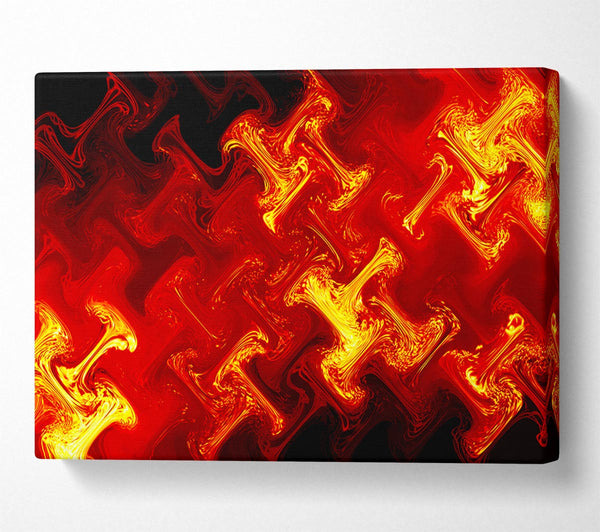  A Canvas Print of Lava Patterns Canvas Print