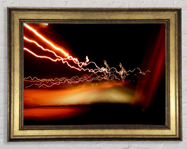 Lightning Fast Framed Print