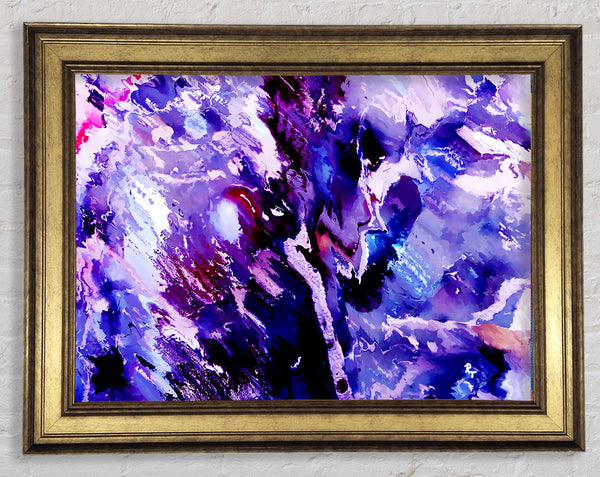 Lilac Nebular Framed Print