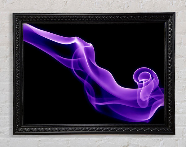 Lilac Purple Smoke Framed Print