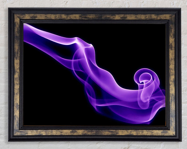 Lilac Purple Smoke Framed Print