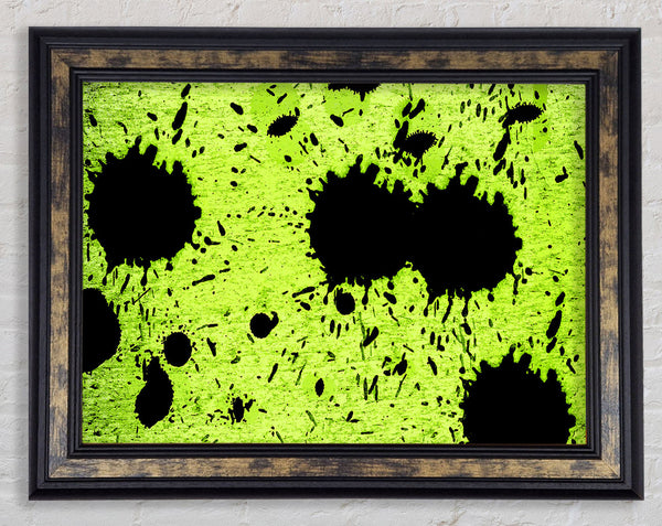 Lime Green Fury Framed Print