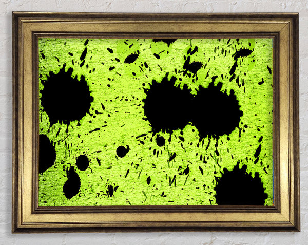 Lime Green Fury Framed Print