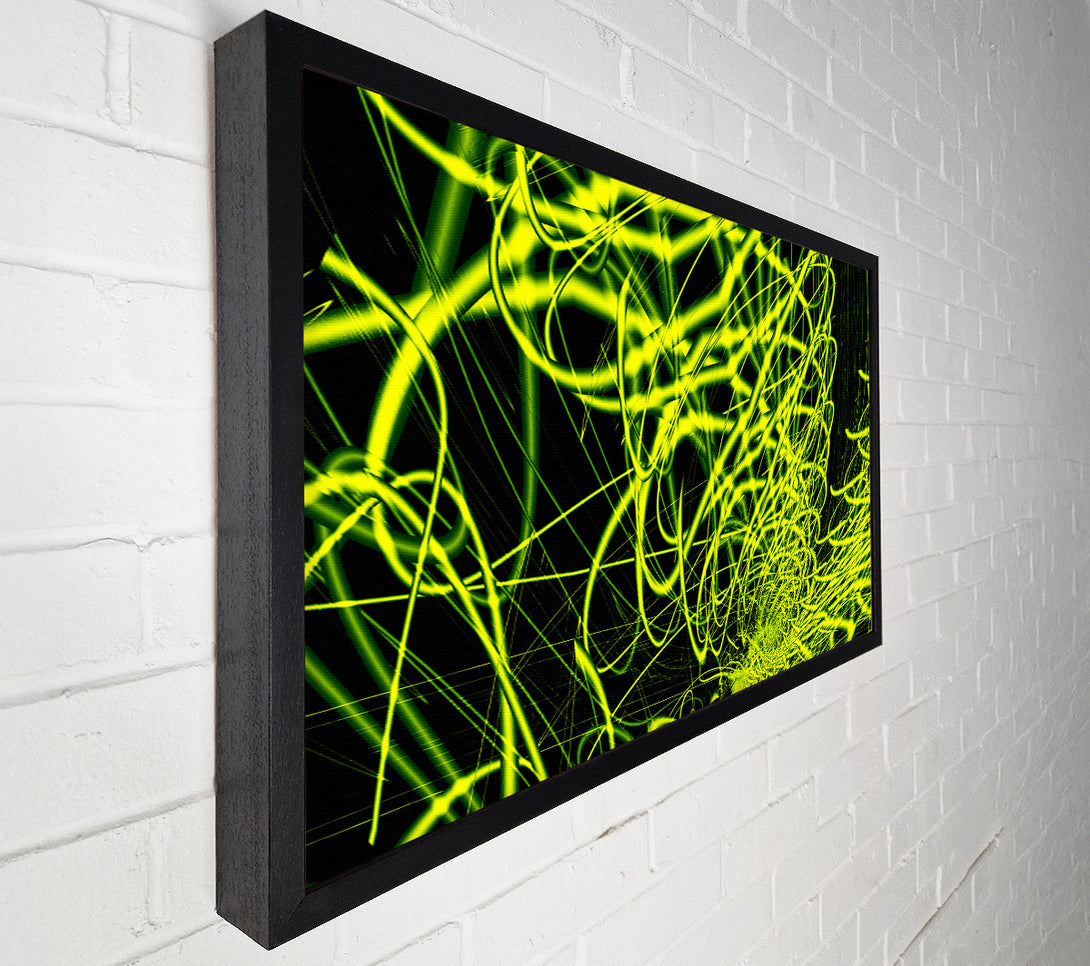  A Canvas Print of Lime Green Maze Canvas Wall Art