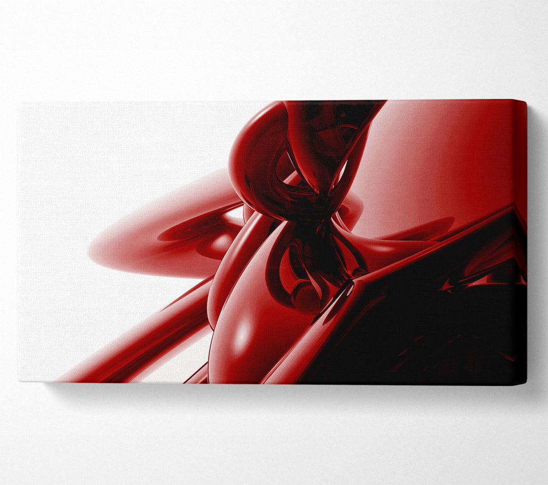  A Canvas Print of Liquid Red Canvas Print