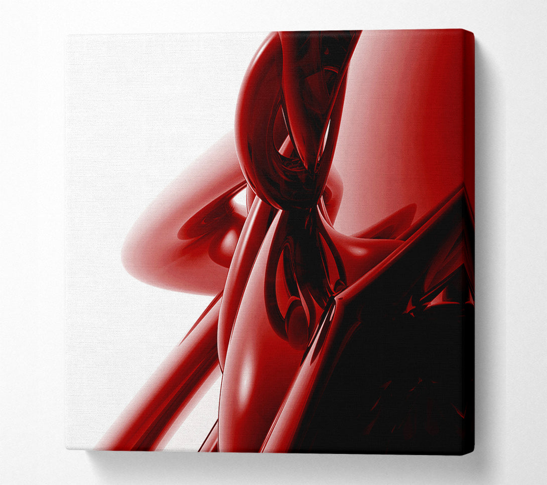  A Canvas Print of Liquid Red Canvas Print