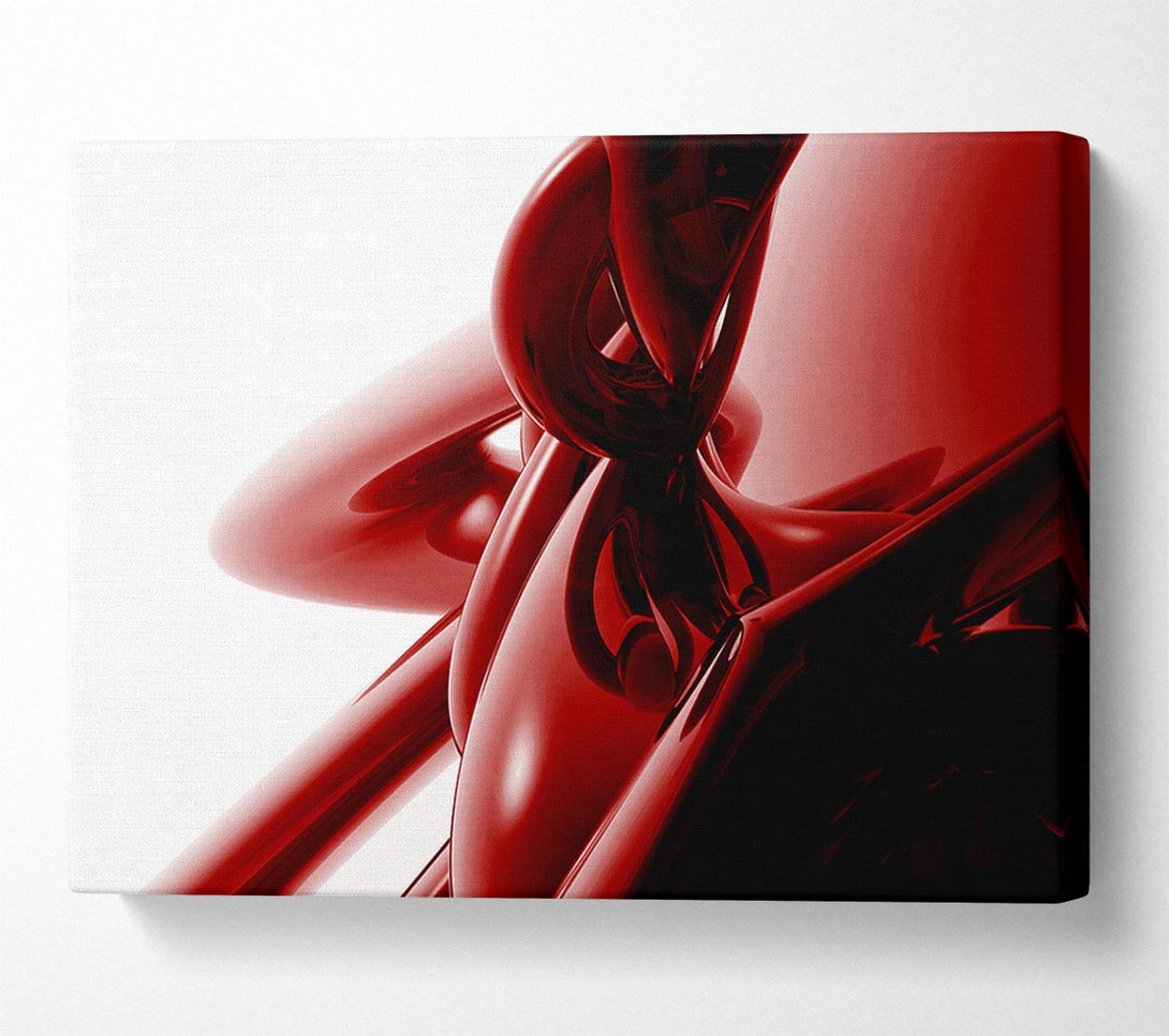  A Canvas Print of Liquid Red Canvas Print