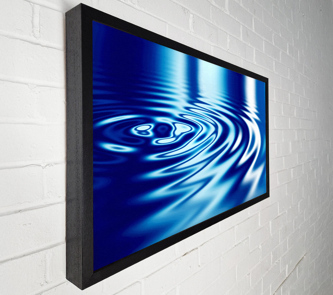  A Canvas Print of Liquid Blue Ripples Canvas Print