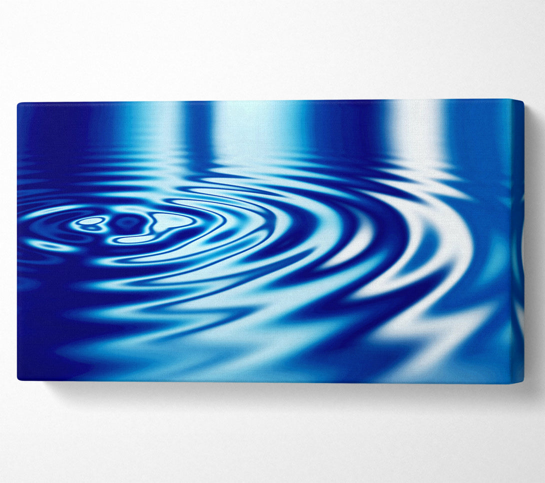 A Canvas Print of Liquid Blue Ripples Canvas Print