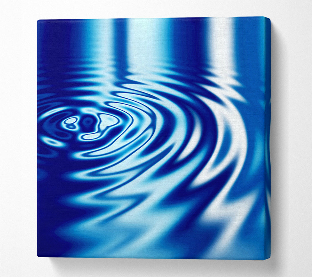  A Canvas Print of Liquid Blue Ripples Canvas Print