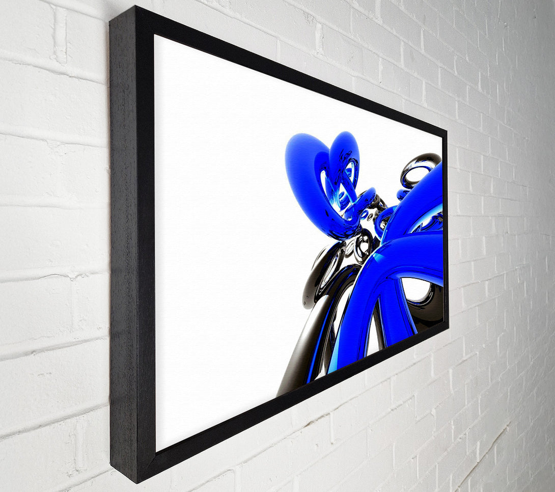  A Canvas Print of Liquid Blue Twist Canvas Wall Art