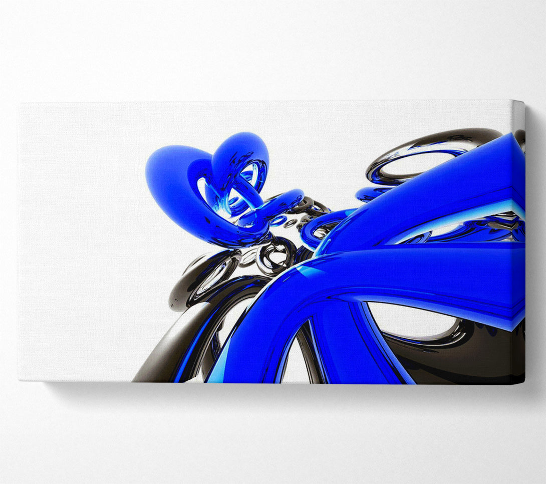  A Canvas Print of Liquid Blue Twist Canvas Wall Art