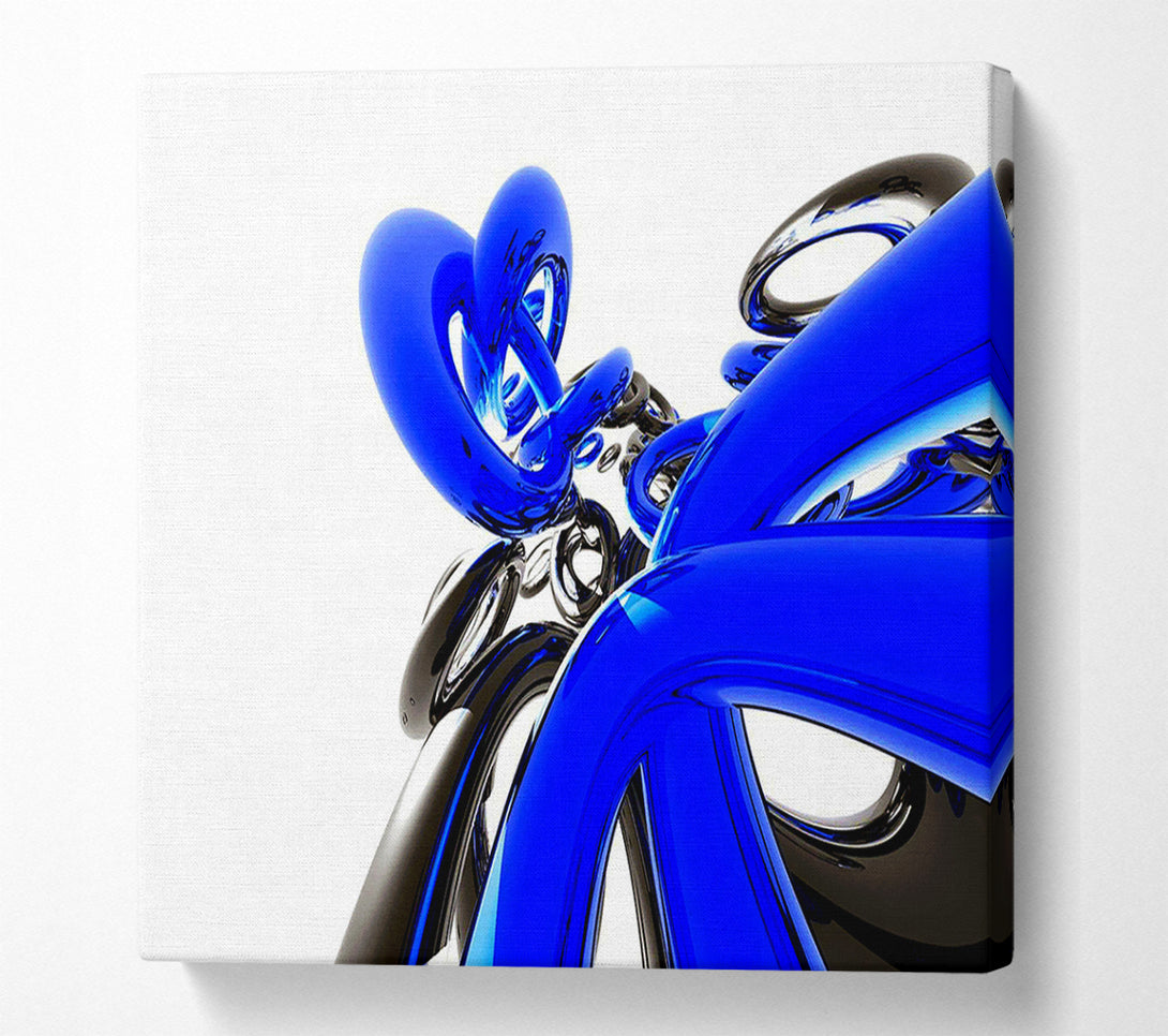  A Canvas Print of Liquid Blue Twist Canvas Wall Art