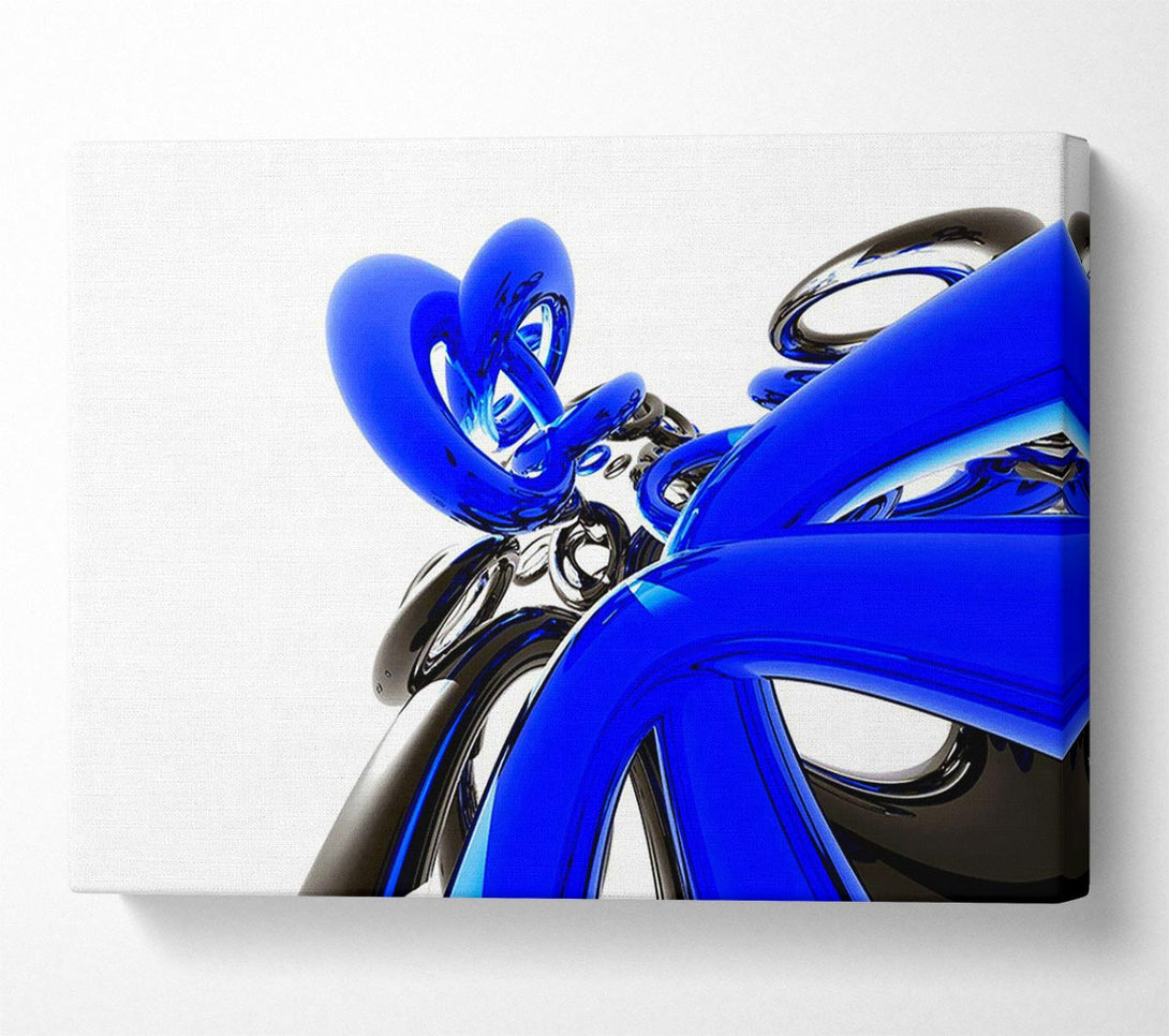  A Canvas Print of Liquid Blue Twist Canvas Wall Art