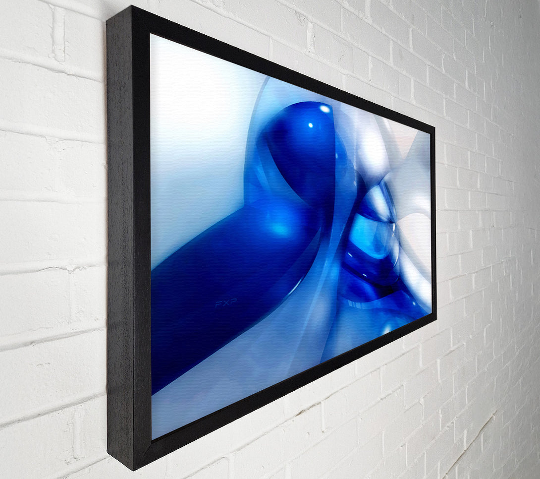  A Canvas Print of Liquid Blue Energy Canvas Art