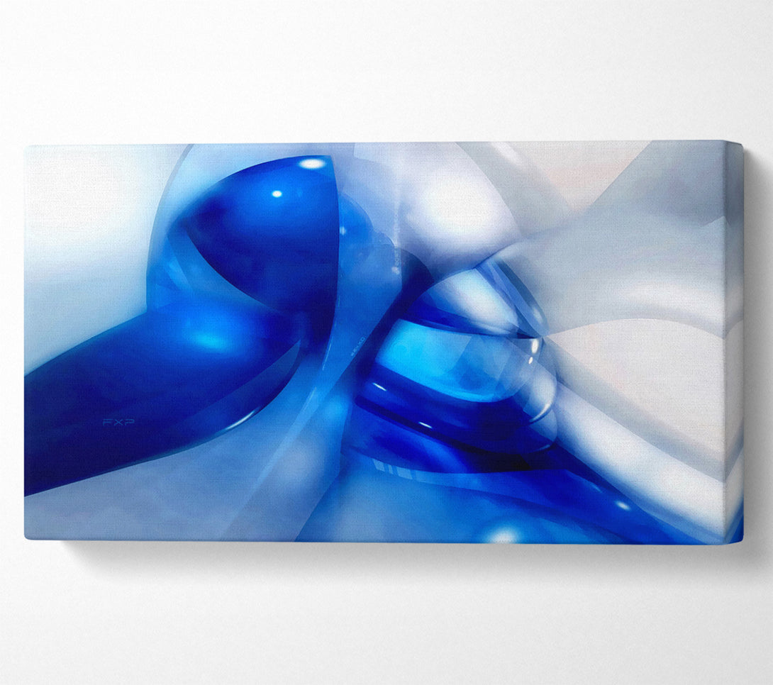  A Canvas Print of Liquid Blue Energy Canvas Art