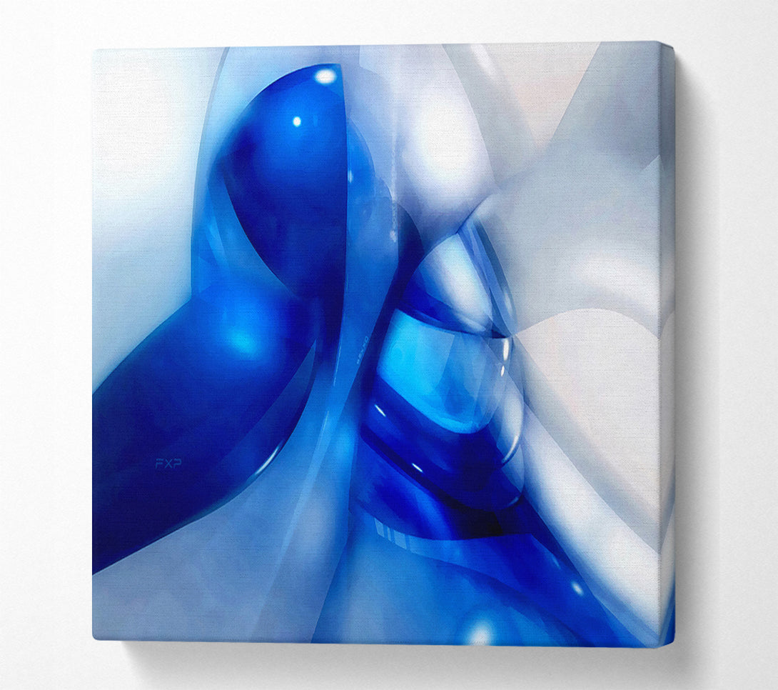  A Canvas Print of Liquid Blue Energy Canvas Art