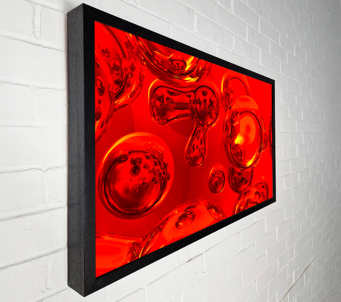  A Canvas Print of Liquid Fire Bubbles Canvas Art