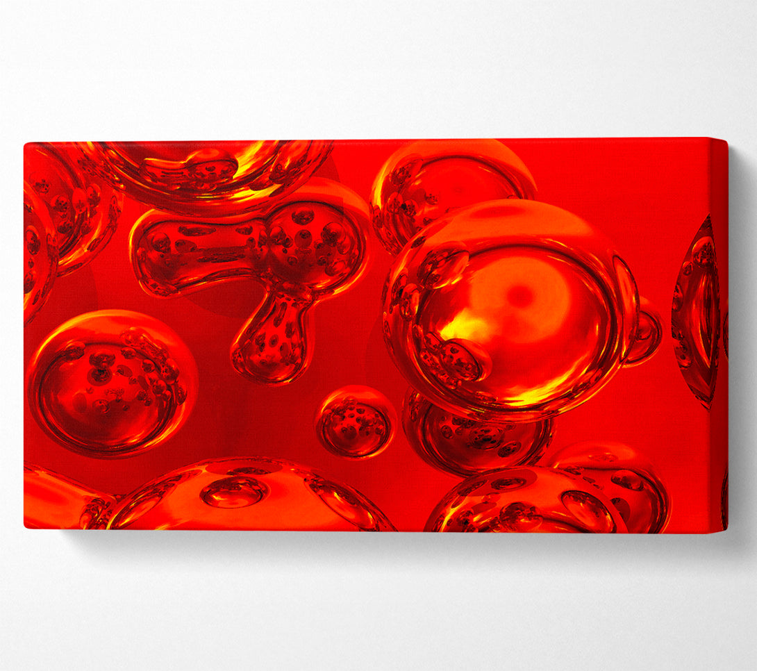  A Canvas Print of Liquid Fire Bubbles Canvas Art