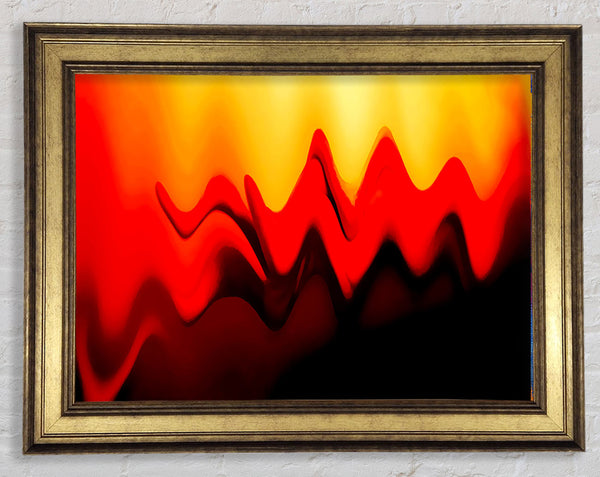 Liquid Fire Framed Print