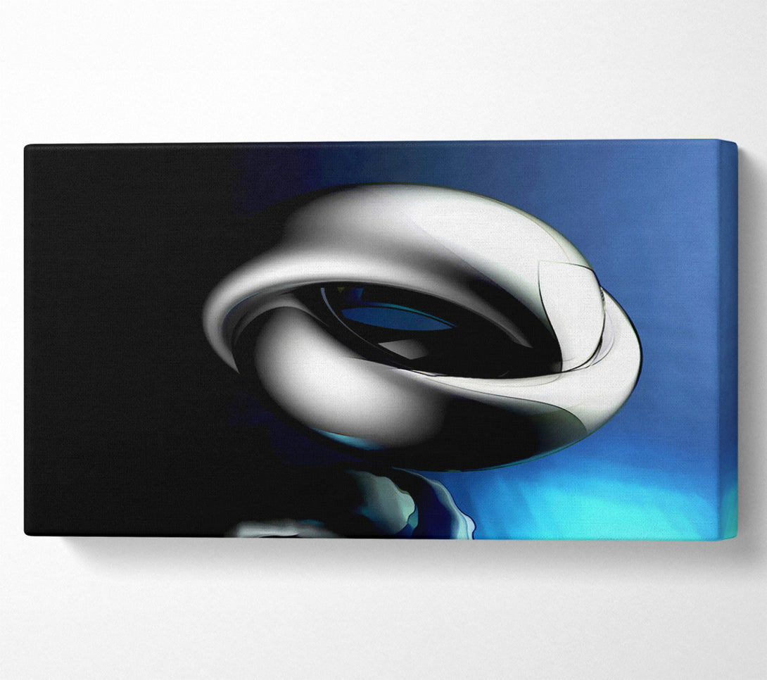  A Canvas Print of Liquid Knot Blue Canvas Art