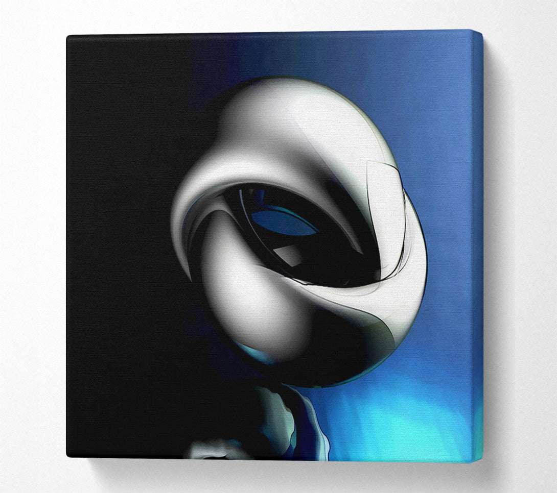  A Canvas Print of Liquid Knot Blue Canvas Art