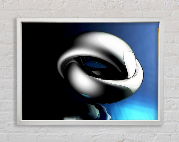 Liquid Knot Blue Framed Print