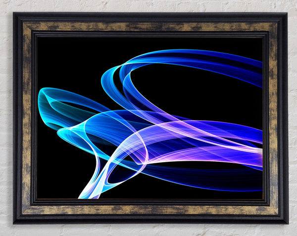 Liquid Time Line Framed Print