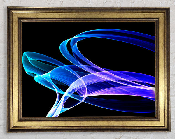 Liquid Time Line Framed Print