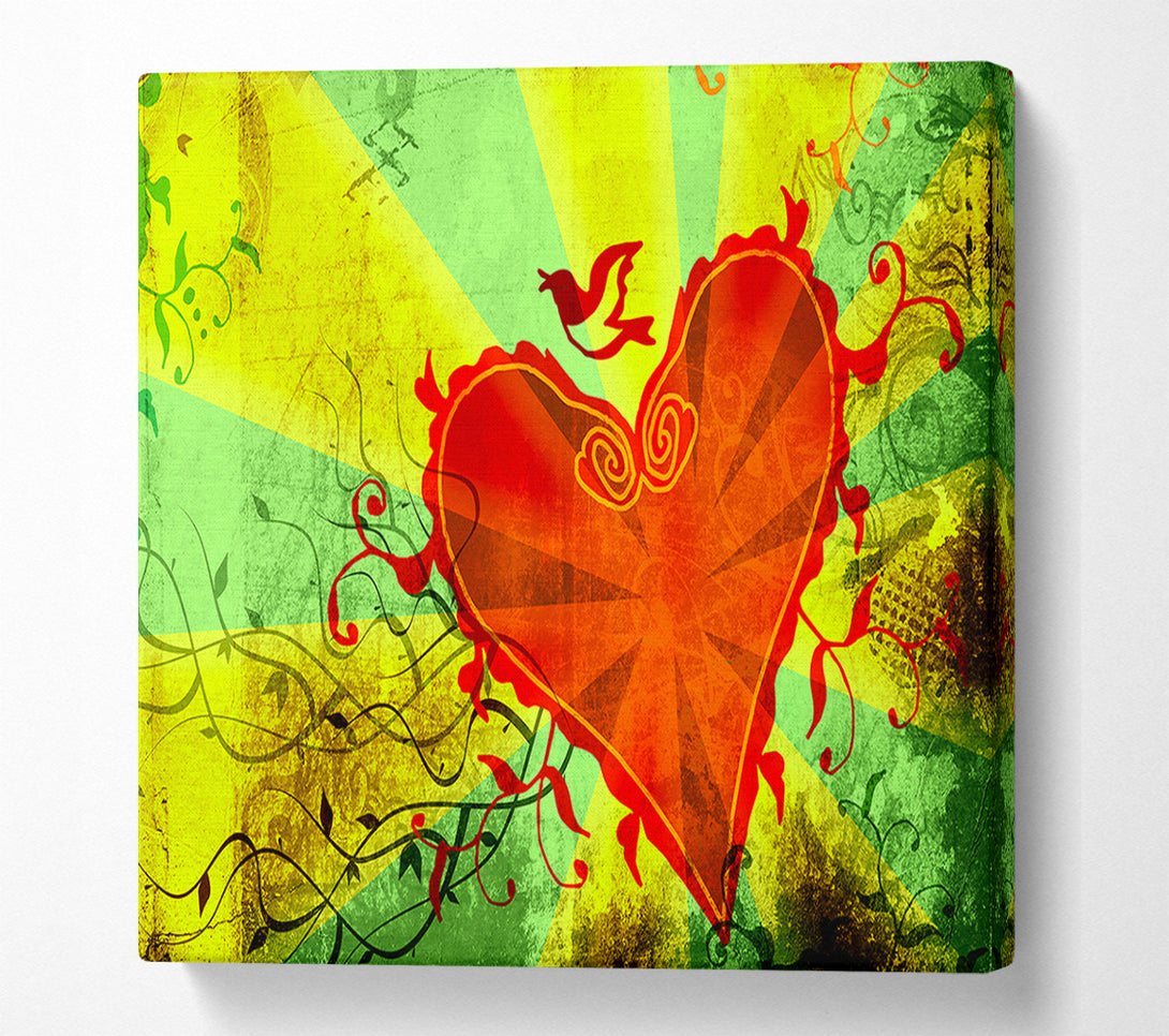  A Canvas Print of Love Of The Heart Canvas Art