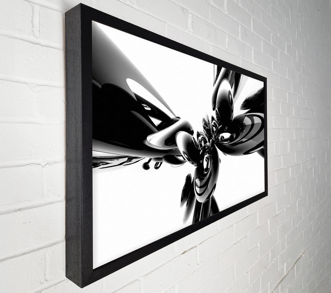  A Canvas Print of Magic Eight Ball Black n White Canvas Wall Art