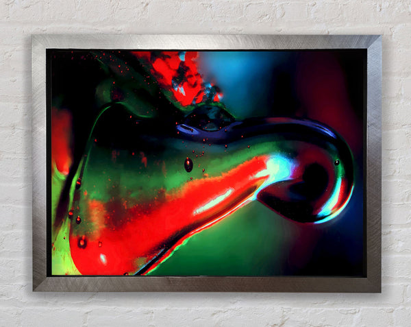 Melting Colours Framed Print