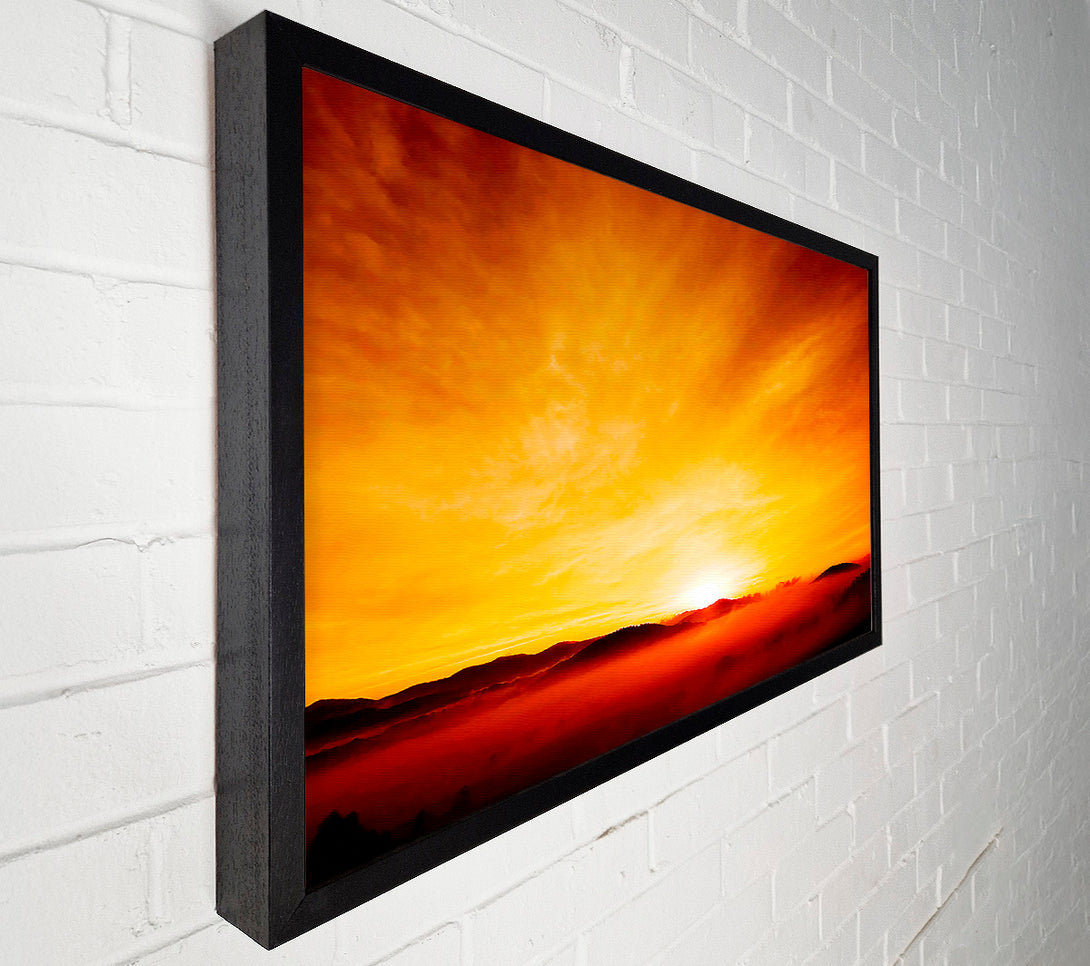  A Canvas Print of Misty Morning Sunrise Canvas Art
