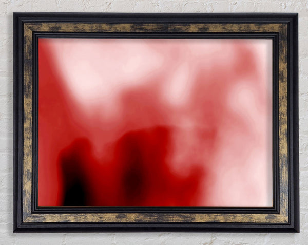 Misty Red Framed Print