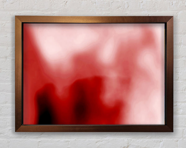Misty Red Framed Print
