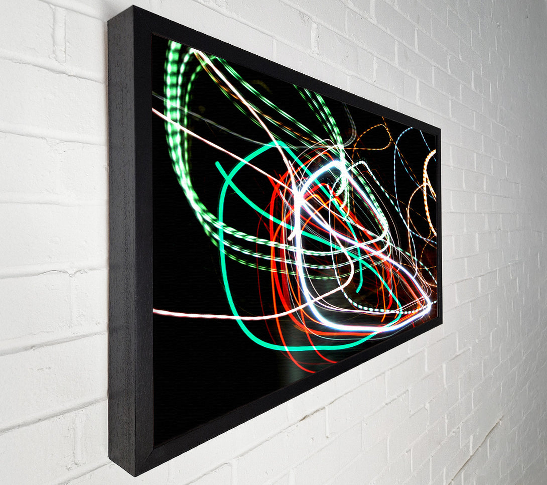  A Canvas Print of Neon Rainbow Canvas Print