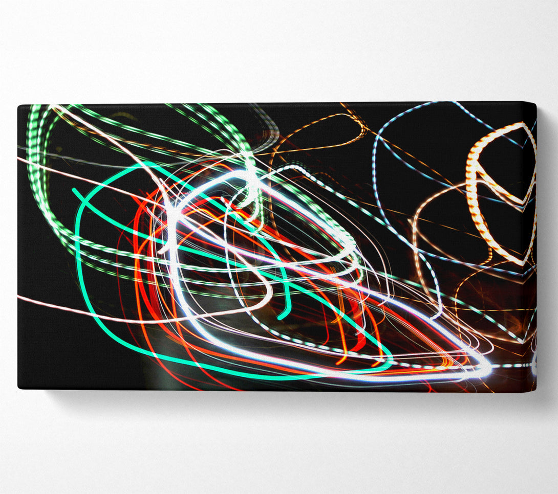  A Canvas Print of Neon Rainbow Canvas Print