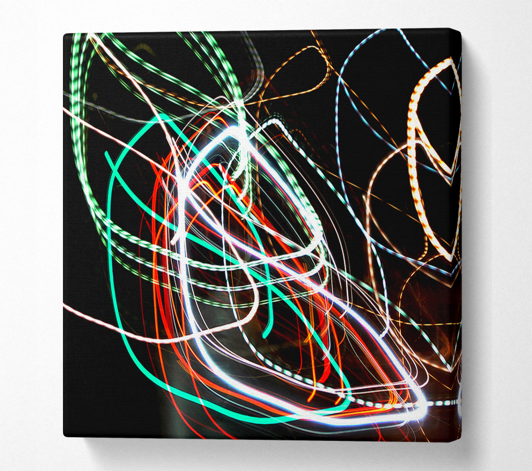  A Canvas Print of Neon Rainbow Canvas Print