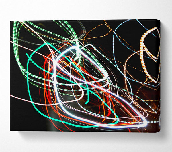  A Canvas Print of Neon Rainbow Canvas Print