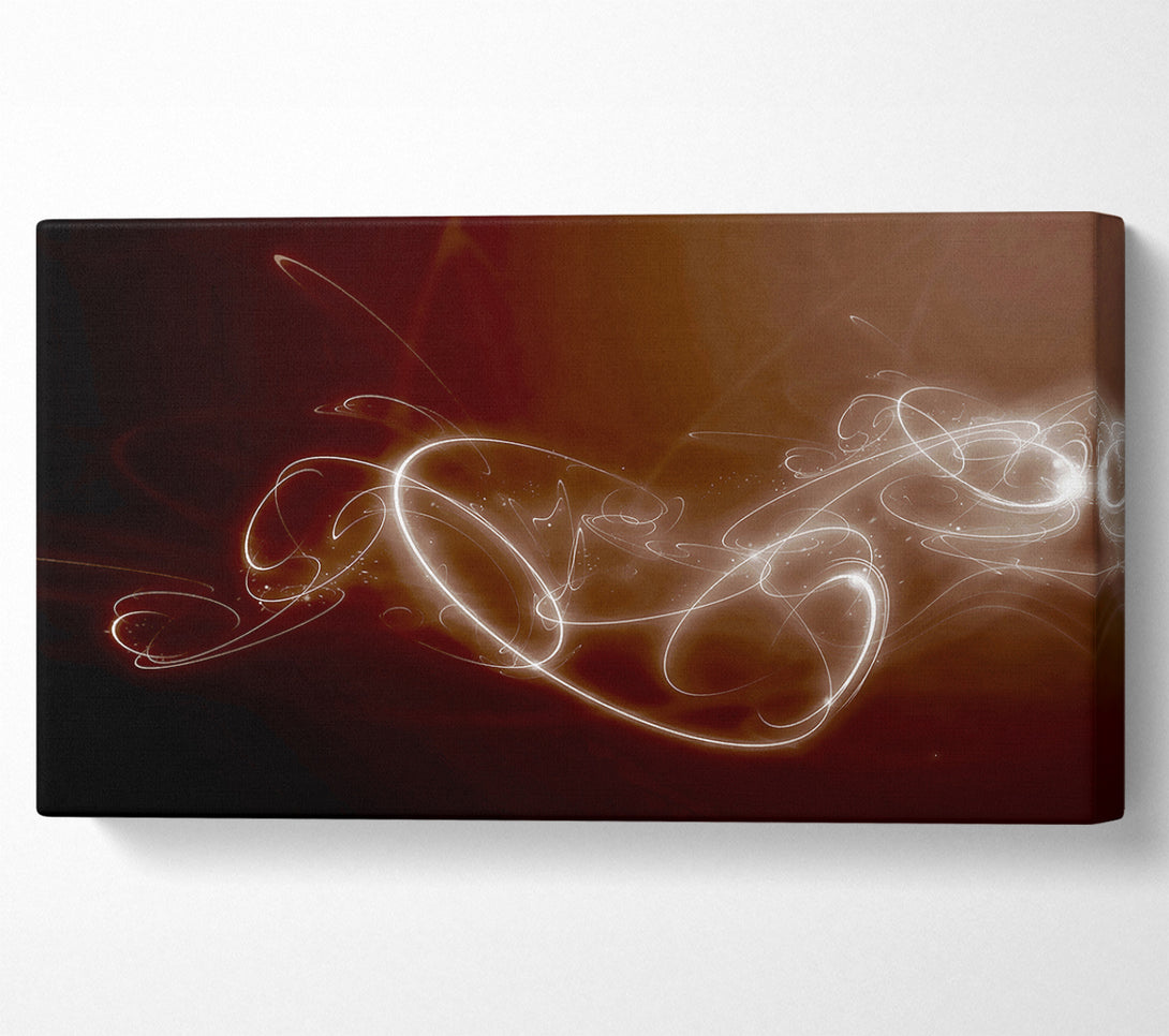  A Canvas Print of Neon Trail Chocolate Canvas Art