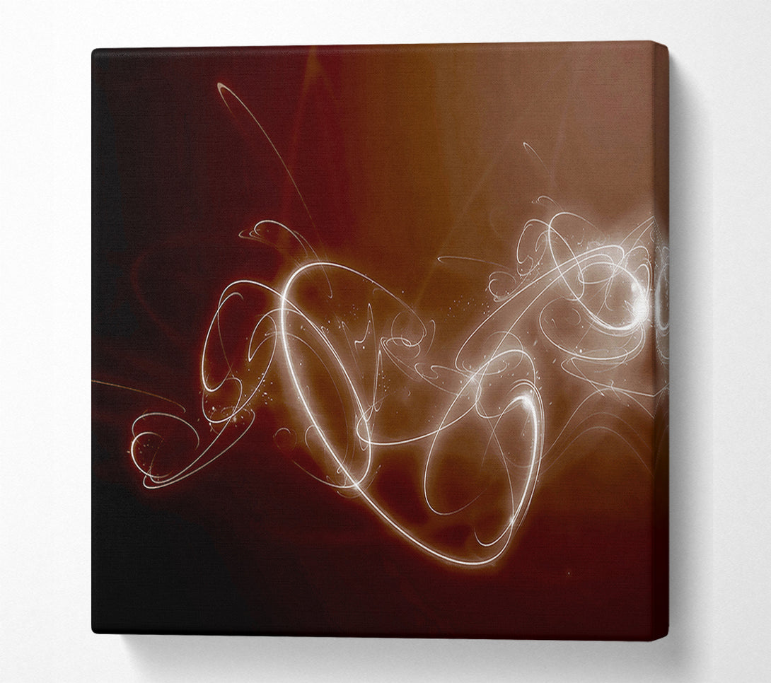  A Canvas Print of Neon Trail Chocolate Canvas Art
