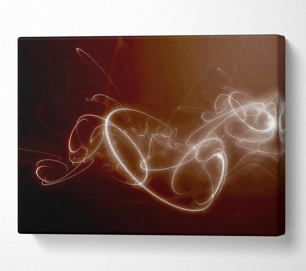  A Canvas Print of Neon Trail Chocolate Canvas Art