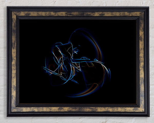 Neon Whisper Framed Print