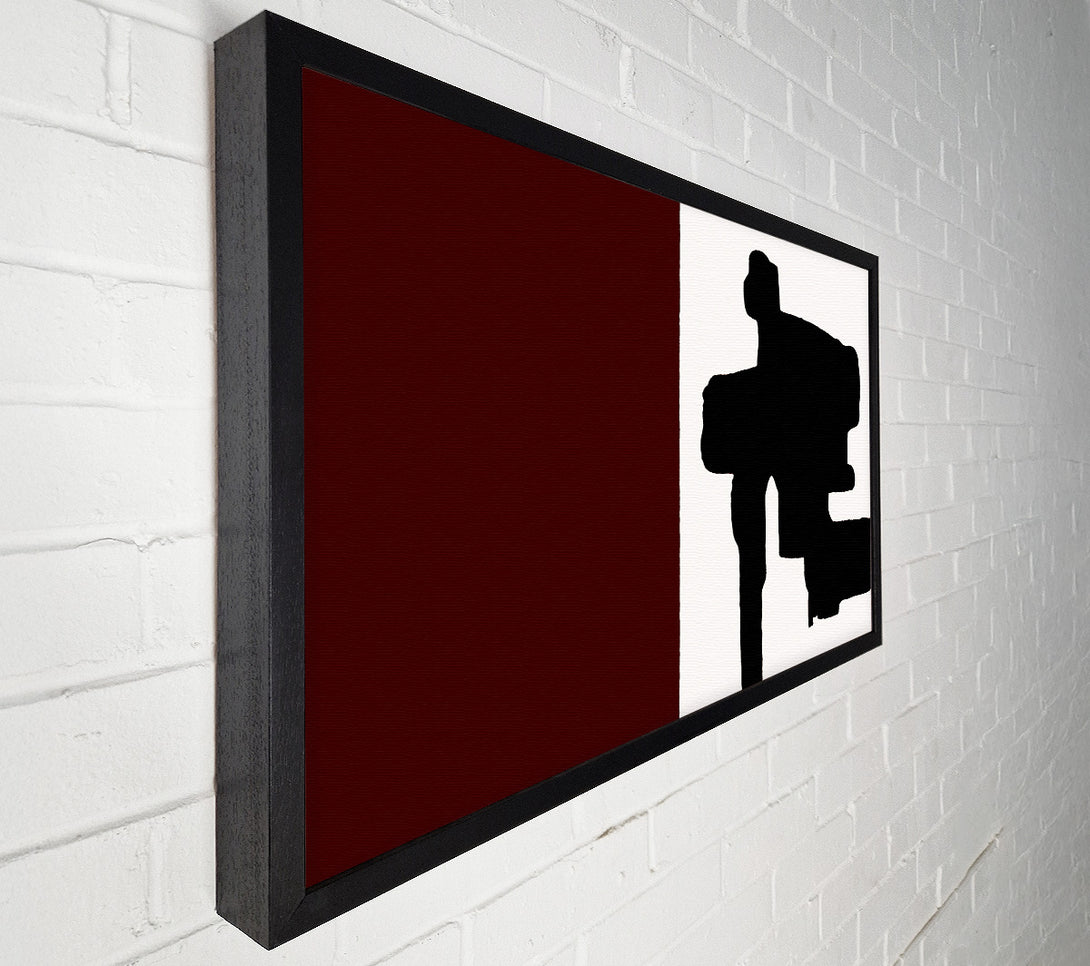  A Canvas Print of Oblong Maroon Canvas Art