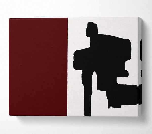  A Canvas Print of Oblong Maroon Canvas Art