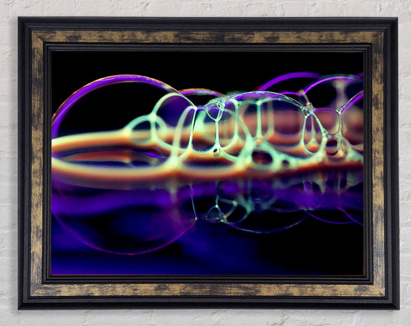 Oil Bubbles Framed Print