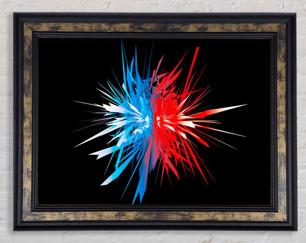 Opposite Spike Surprise Framed Print