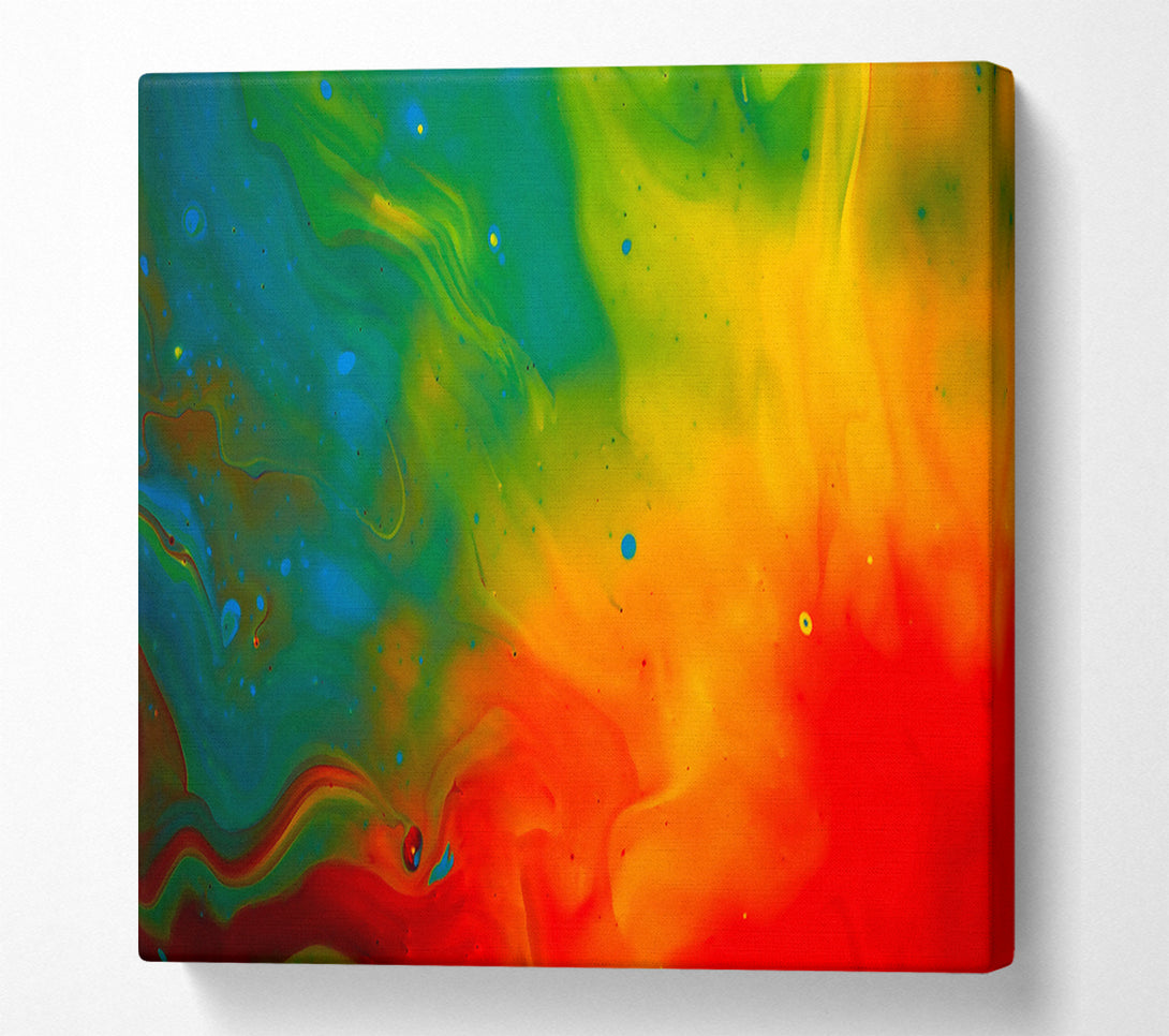  A Canvas Print of Paint Flames Canvas Art