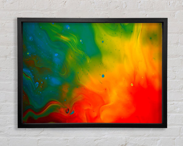Paint Flames Framed Print