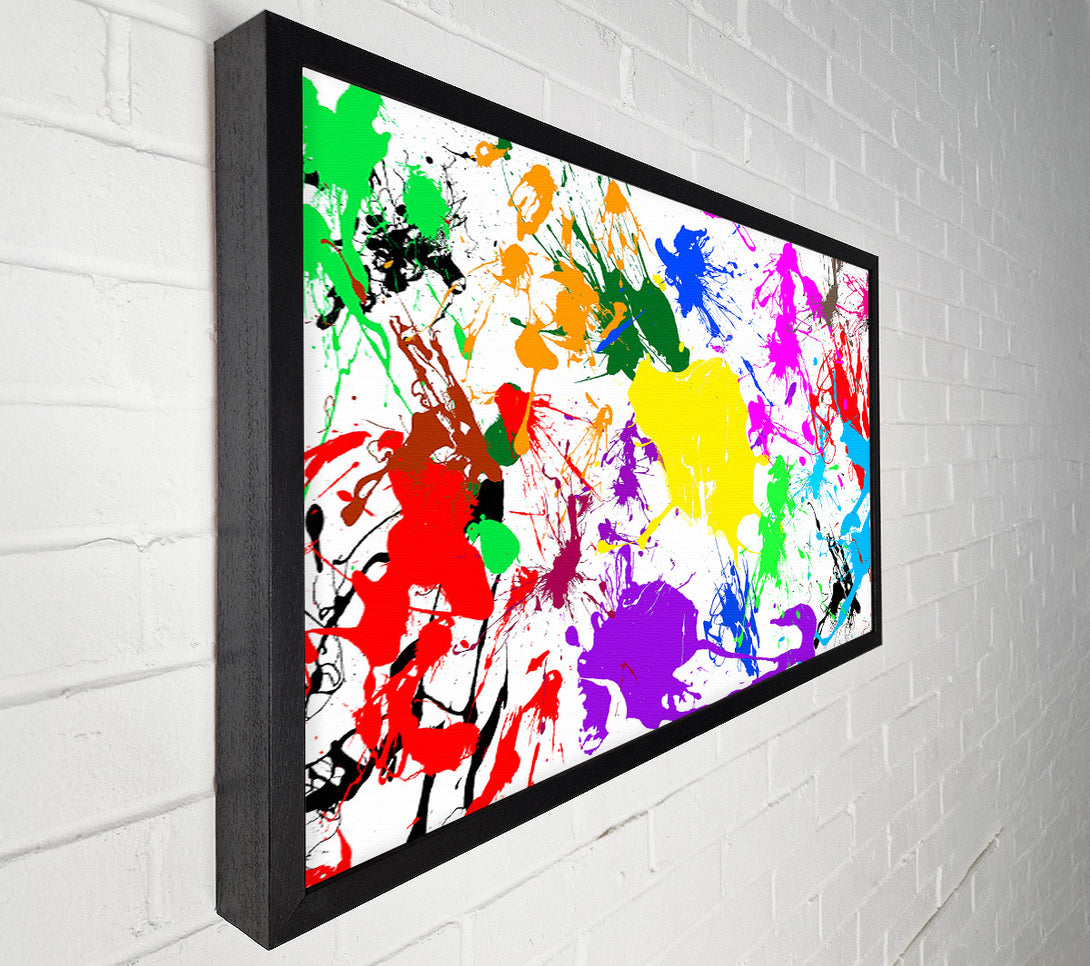  A Canvas Print of Paint Splatter Canvas Wall Art